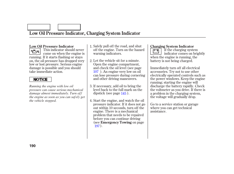 Acura 2005 NSX - Owner's Manual User Manual | Page 192 / 228