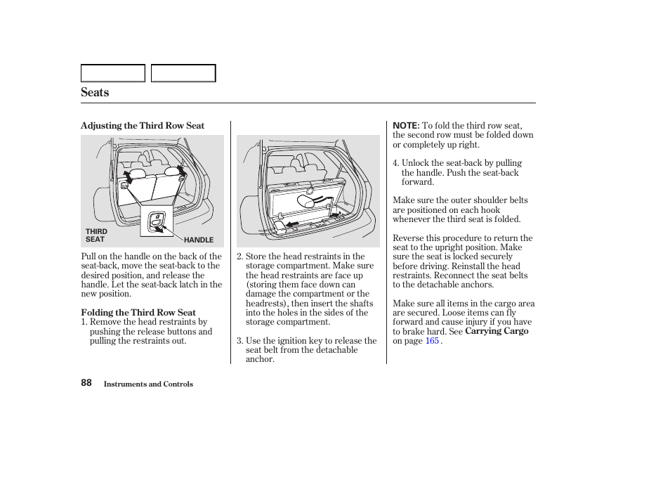 Seats | Acura 2004 MDX - Owner's Manual User Manual | Page 92 / 284