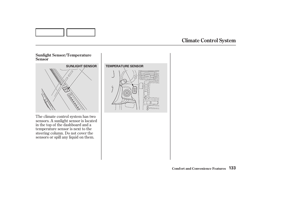 Climate control system | Acura 2004 RL - Owner's Manual User Manual | Page 136 / 370