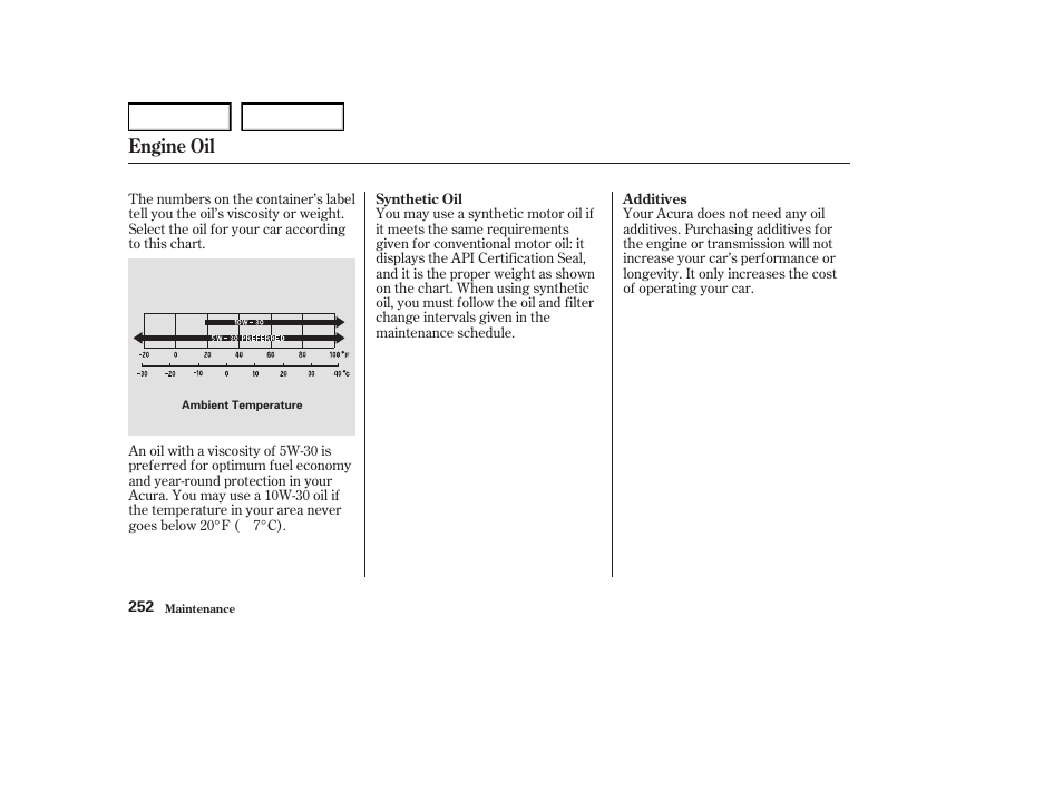 Engine oil | Acura 2004 RL - Owner's Manual User Manual | Page 255 / 370