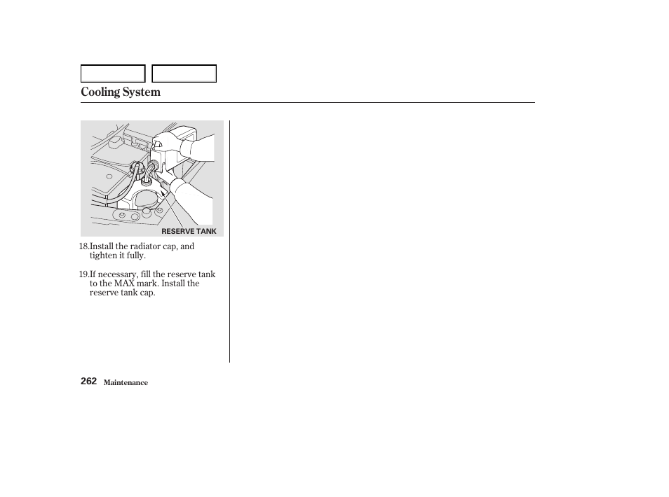 Cooling system | Acura 2004 RL - Owner's Manual User Manual | Page 265 / 370