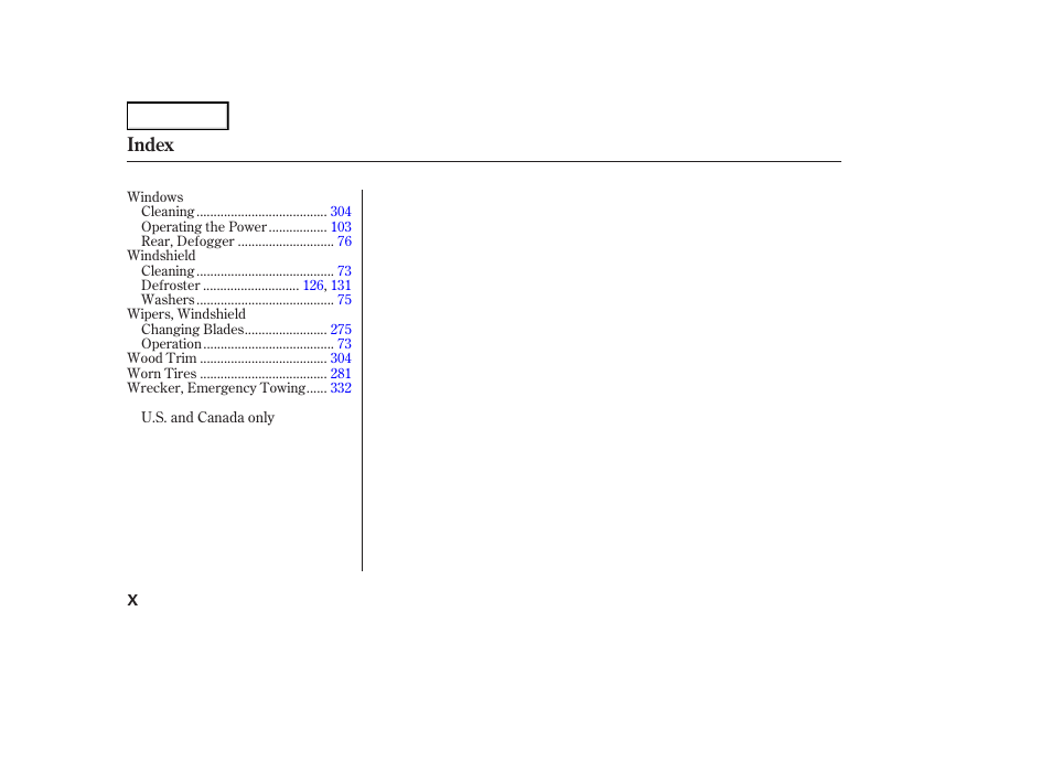 Index | Acura 2004 RL - Owner's Manual User Manual | Page 369 / 370