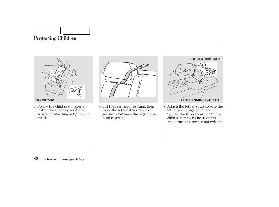 Protecting children | Acura 2004 RL - Owner's Manual User Manual | Page 45 / 370