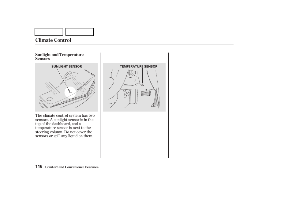 Climate control | Acura 2004 TL - Owner's Manual User Manual | Page 119 / 283