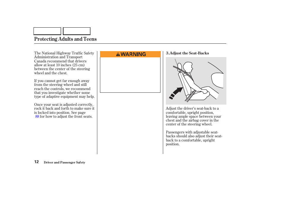 Protecting adults and teens | Acura 2004 TL - Owner's Manual User Manual | Page 15 / 283
