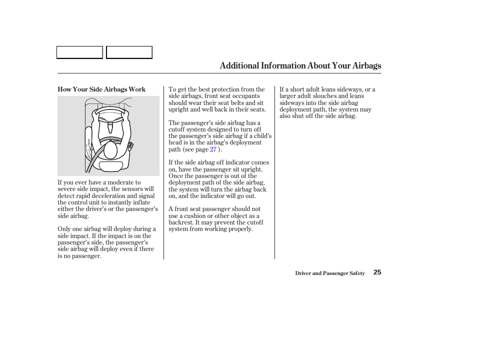 Additional information about your airbags | Acura 2004 TL - Owner's Manual User Manual | Page 28 / 283