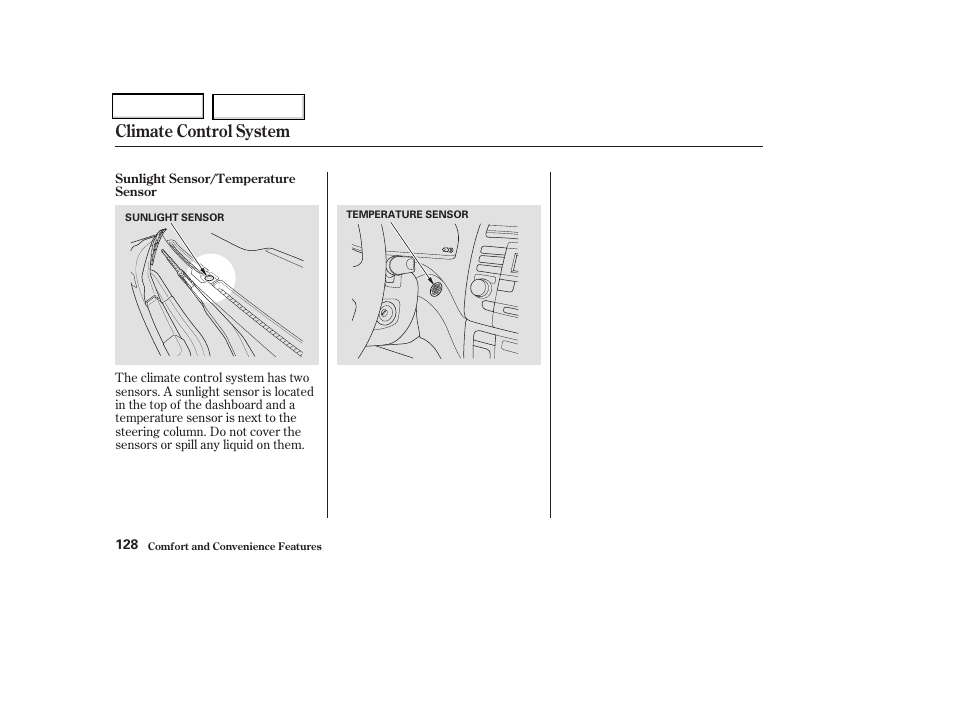 Climate control system | Acura 2004 TSX - Owner's Manual User Manual | Page 131 / 364