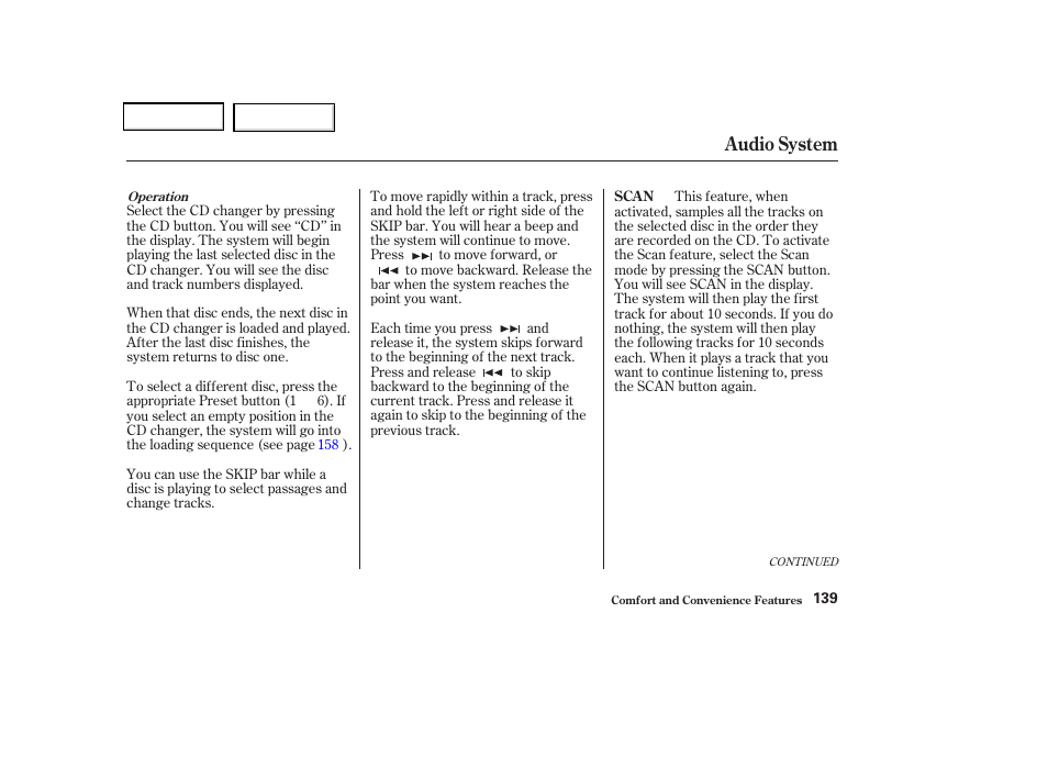 Audio system | Acura 2004 TSX - Owner's Manual User Manual | Page 142 / 364