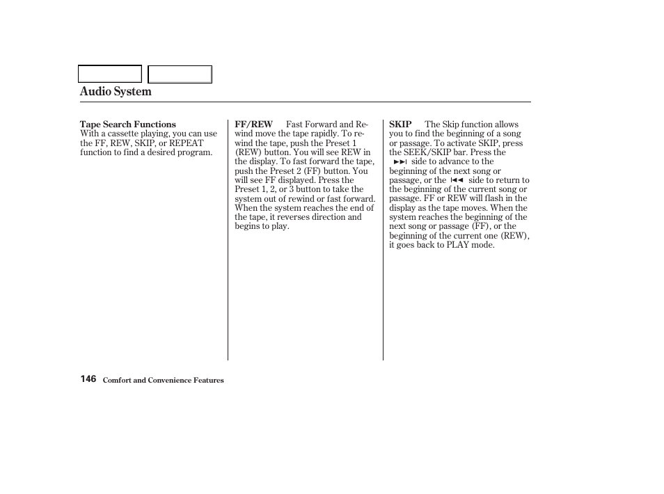 Audio system | Acura 2004 TSX - Owner's Manual User Manual | Page 149 / 364