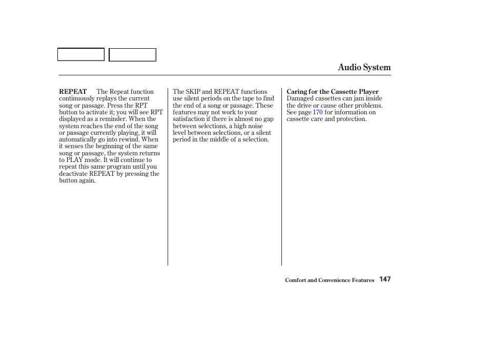 Audio system | Acura 2004 TSX - Owner's Manual User Manual | Page 150 / 364