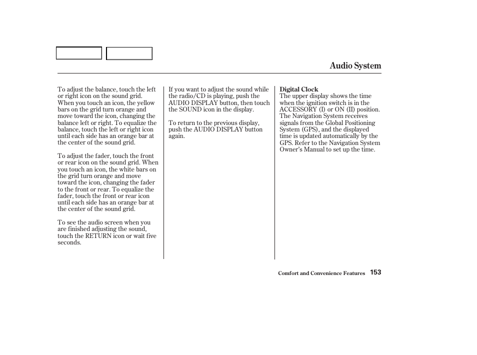 Audio system | Acura 2004 TSX - Owner's Manual User Manual | Page 156 / 364