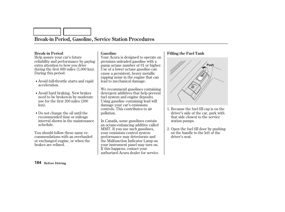Acura 2004 TSX - Owner's Manual User Manual | Page 187 / 364
