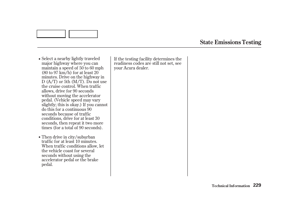 State emissions testing | Acura 2004 RSX - Owner's Manual User Manual | Page 232 / 250