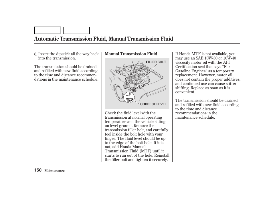 Acura 2004 NSX - Owner's Manual User Manual | Page 153 / 230