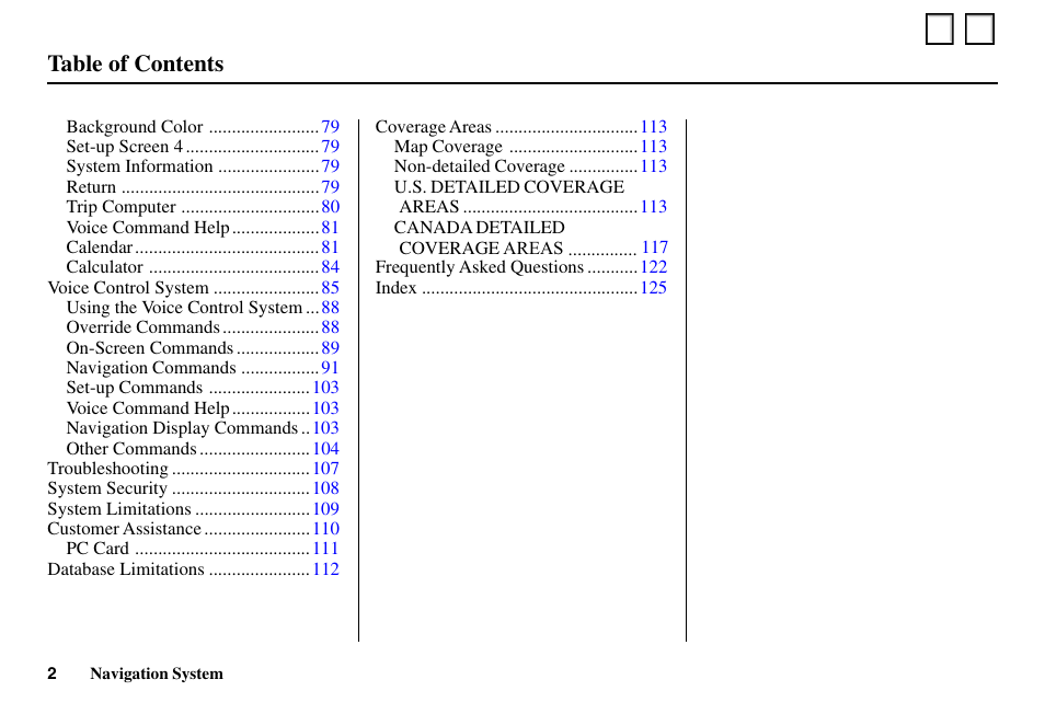 Acura 2003 MDX - Navigation Manual User Manual | Page 2 / 2