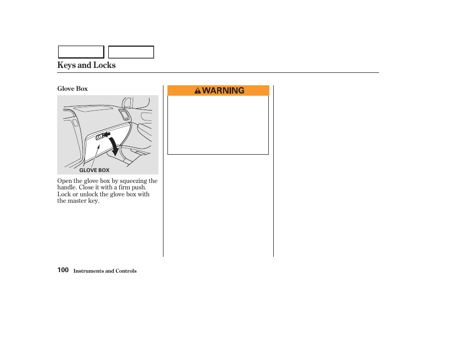 Keys and locks | Acura 2003 MDX - Owner's Manual User Manual | Page 104 / 420