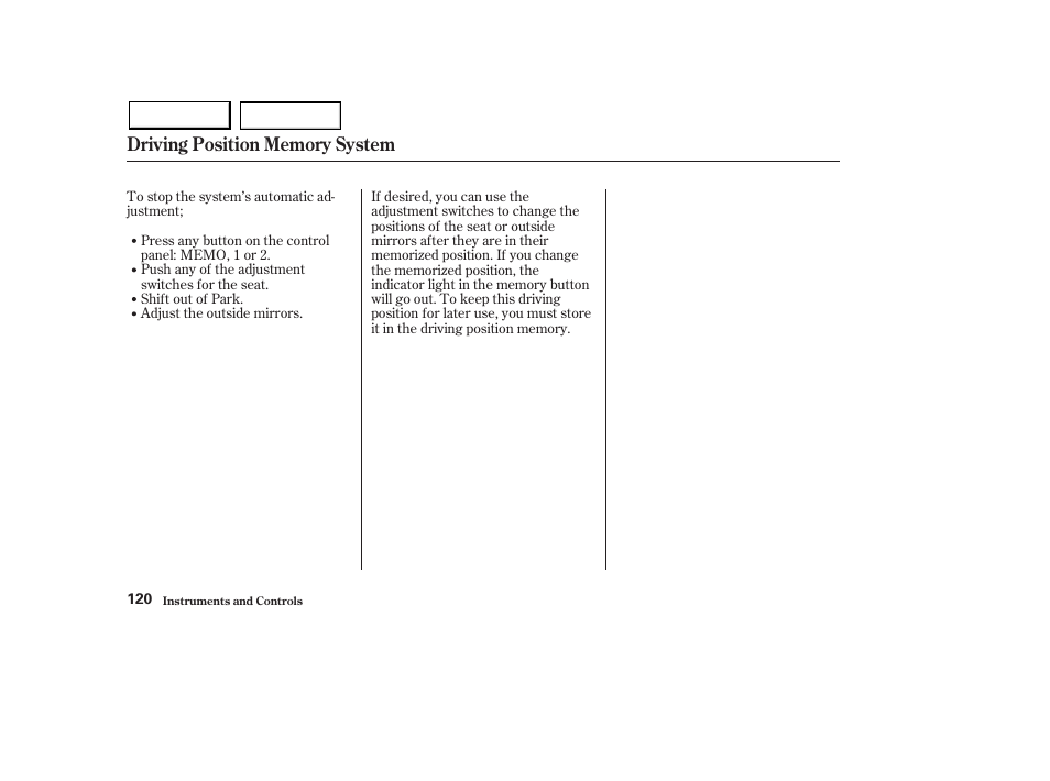 Acura 2003 MDX - Owner's Manual User Manual | Page 124 / 420
