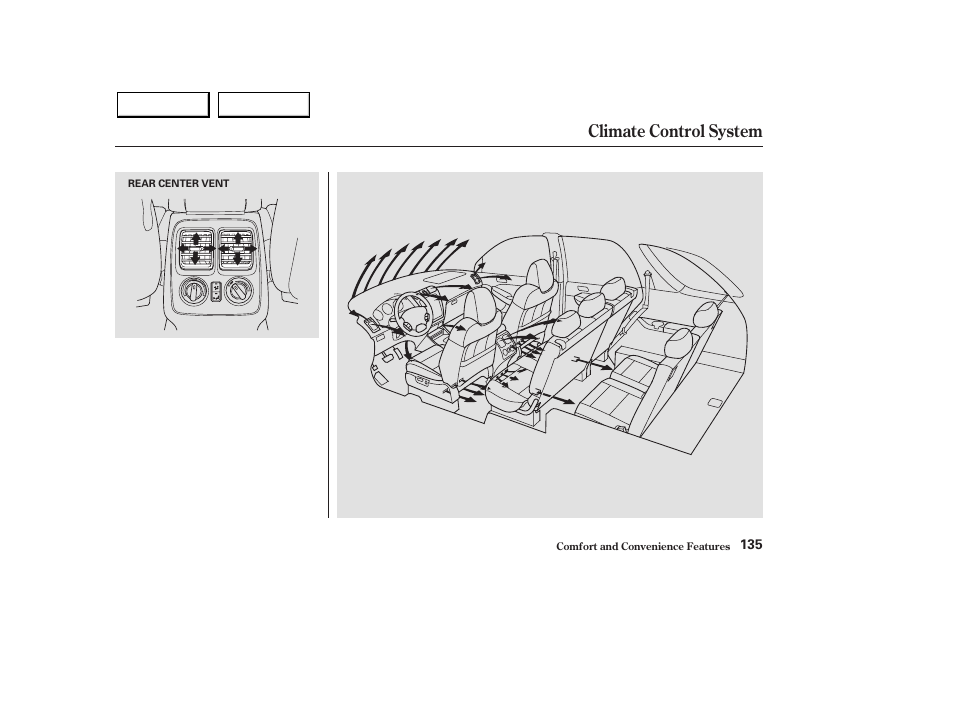 Climate control system | Acura 2003 MDX - Owner's Manual User Manual | Page 139 / 420
