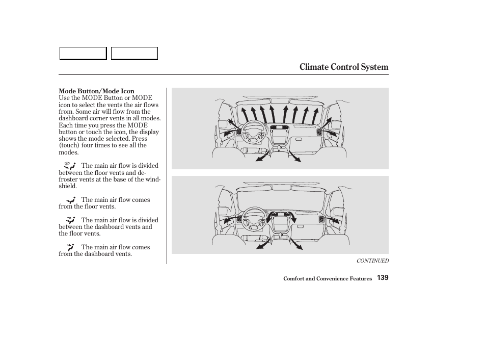 Climate control system | Acura 2003 MDX - Owner's Manual User Manual | Page 143 / 420