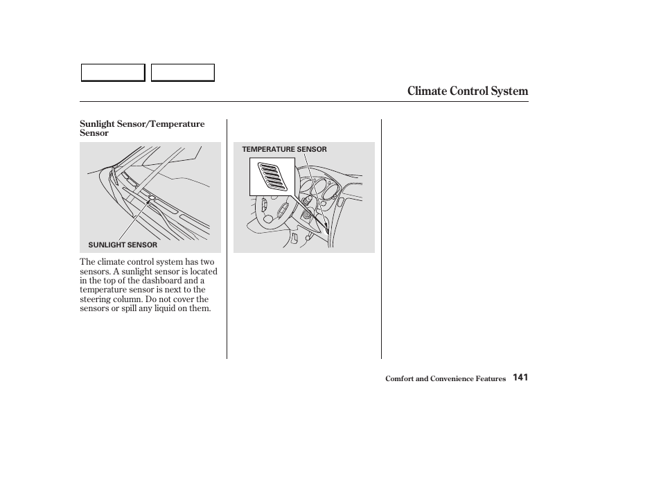 Climate control system | Acura 2003 MDX - Owner's Manual User Manual | Page 145 / 420