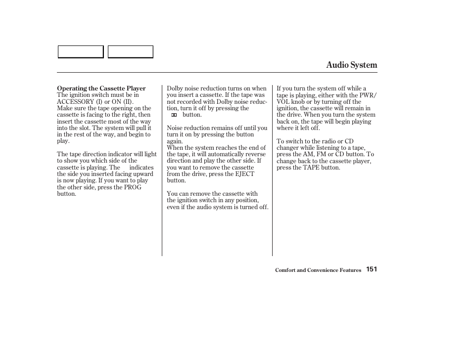 Audio system | Acura 2003 MDX - Owner's Manual User Manual | Page 155 / 420