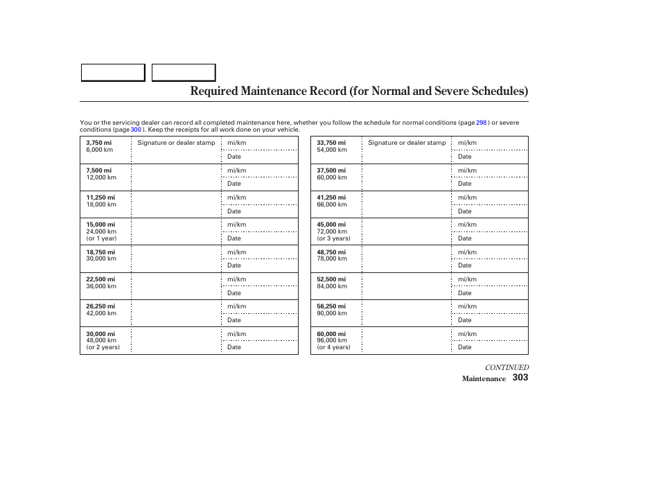 Acura 2003 MDX - Owner's Manual User Manual | Page 307 / 420