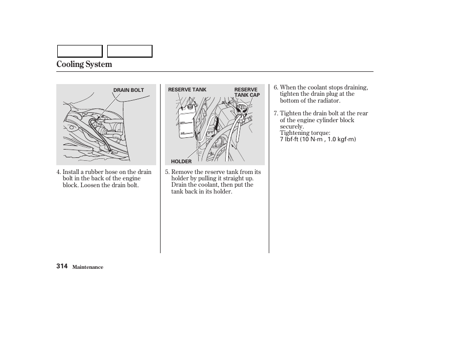 Cooling system | Acura 2003 MDX - Owner's Manual User Manual | Page 318 / 420