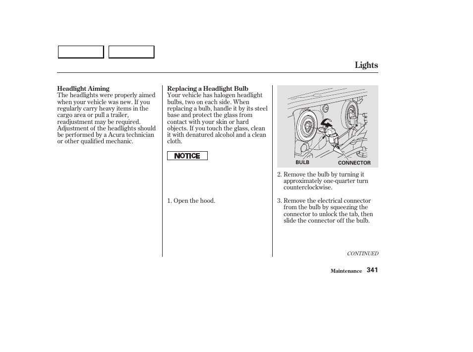Lights | Acura 2003 MDX - Owner's Manual User Manual | Page 345 / 420
