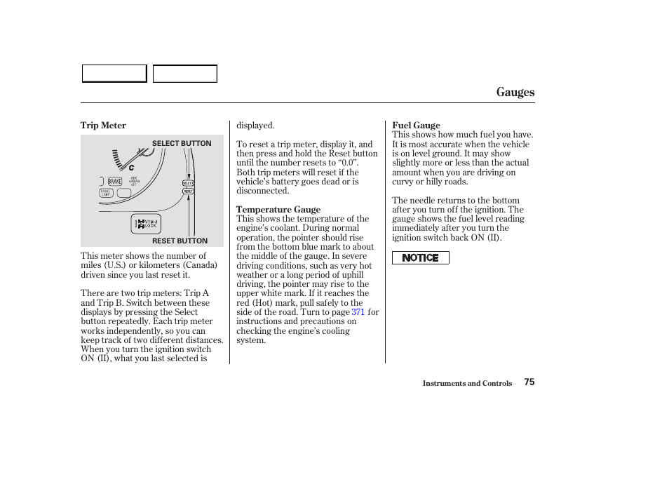 Gauges | Acura 2003 MDX - Owner's Manual User Manual | Page 79 / 420