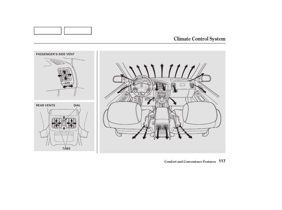 Climate control system | Acura 2003 TL - Owner's Manual User Manual | Page 120 / 347