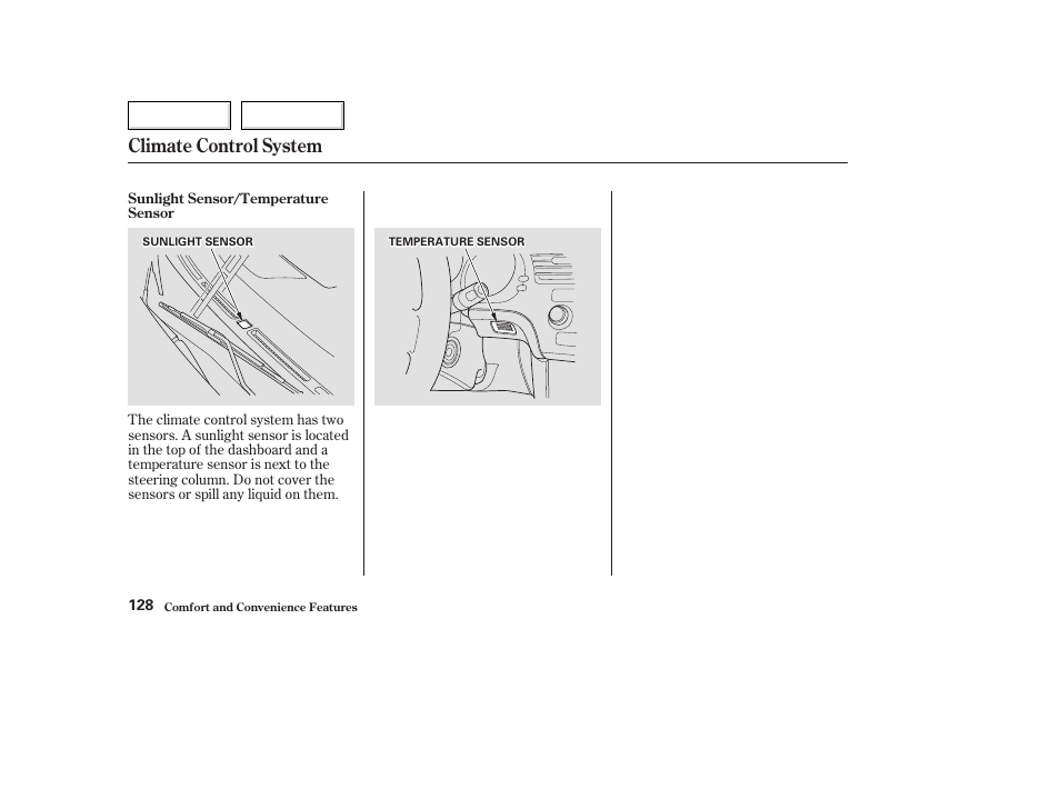 Climate control system | Acura 2003 TL - Owner's Manual User Manual | Page 131 / 347