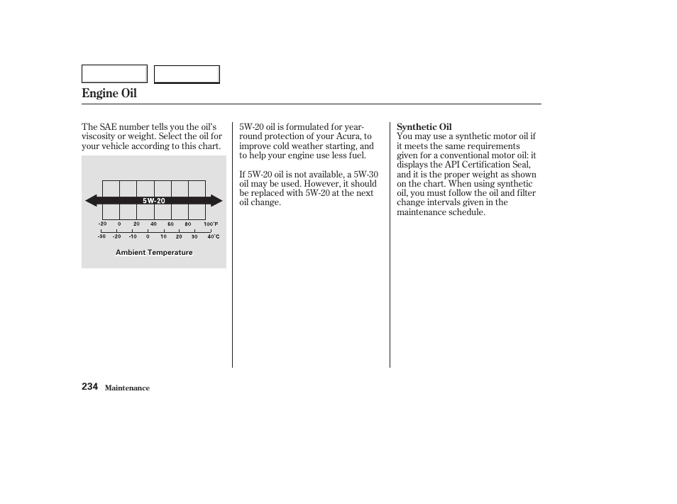 Engine oil | Acura 2003 TL - Owner's Manual User Manual | Page 237 / 347