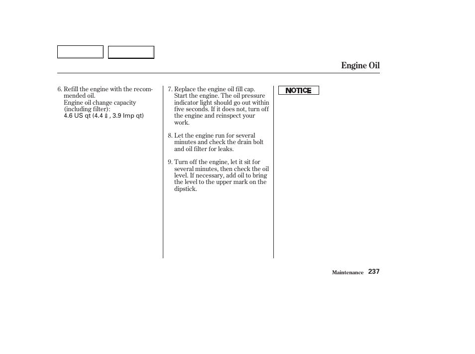Engine oil | Acura 2003 TL - Owner's Manual User Manual | Page 240 / 347