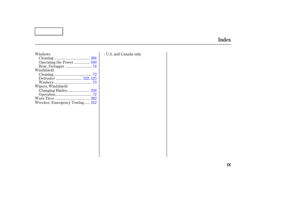 Index | Acura 2003 TL - Owner's Manual User Manual | Page 346 / 347