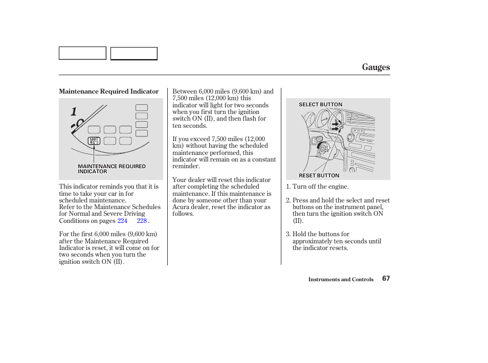 Gauges | Acura 2003 TL - Owner's Manual User Manual | Page 70 / 347