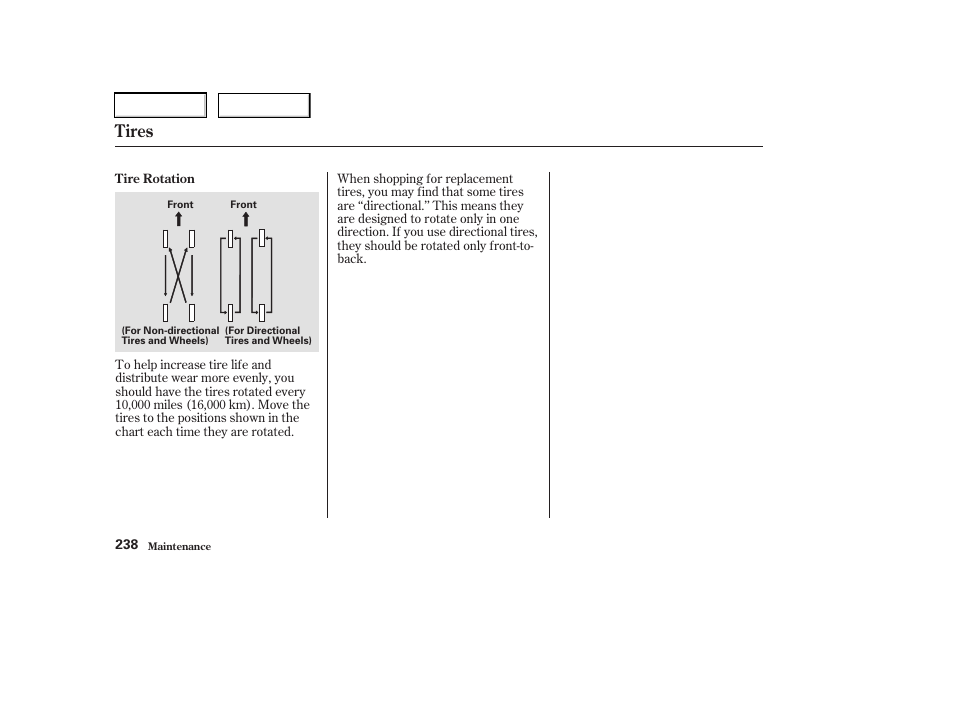 Tires | Acura 2003 RSX - Owner's Manual User Manual | Page 241 / 320