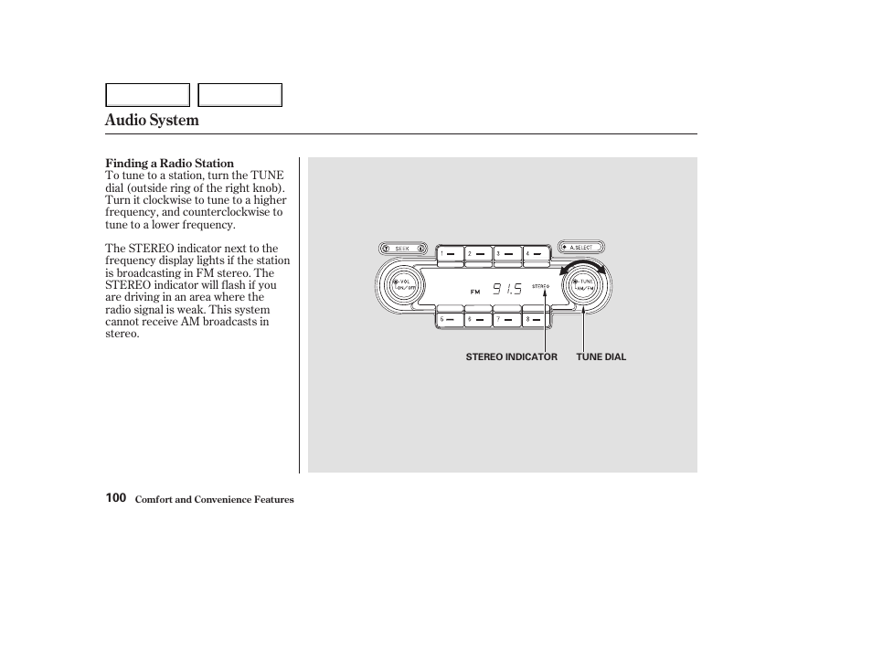 Audio system | Acura 2003 NSX - Owner's Manual User Manual | Page 103 / 303