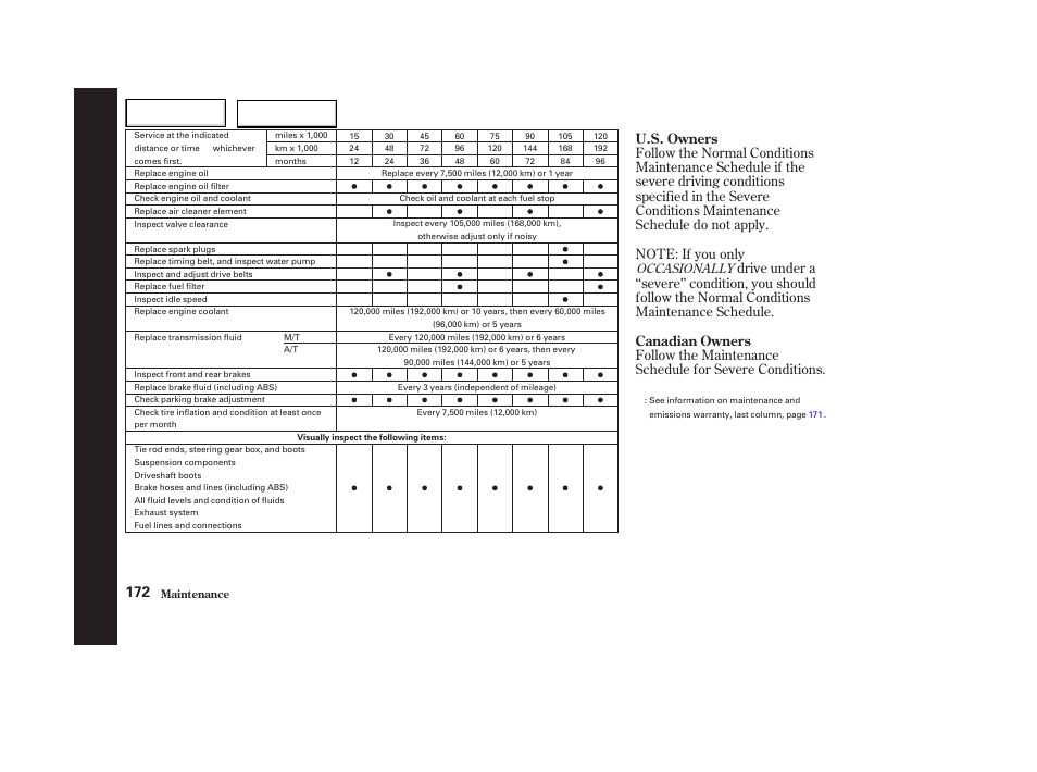 Acura 2003 NSX - Owner's Manual User Manual | Page 175 / 303