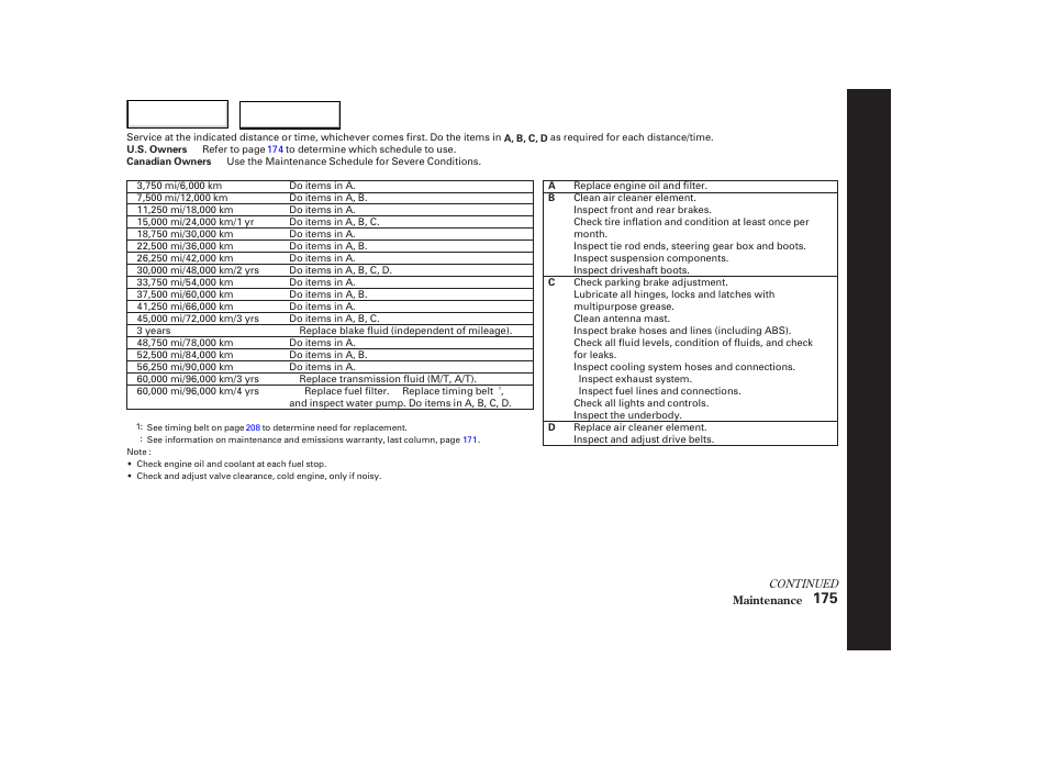 Acura 2003 NSX - Owner's Manual User Manual | Page 178 / 303