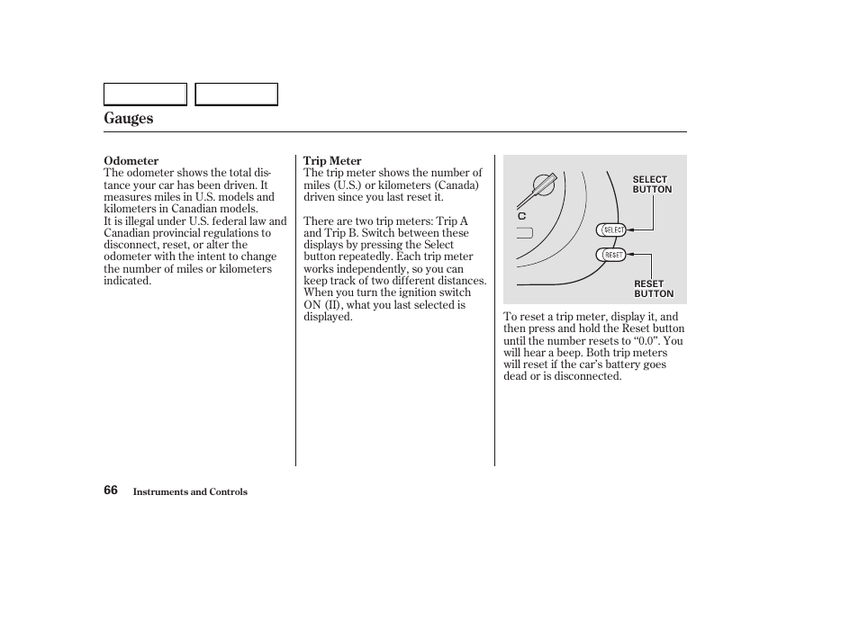 Gauges | Acura 2003 CL - Owner's Manual User Manual | Page 69 / 355