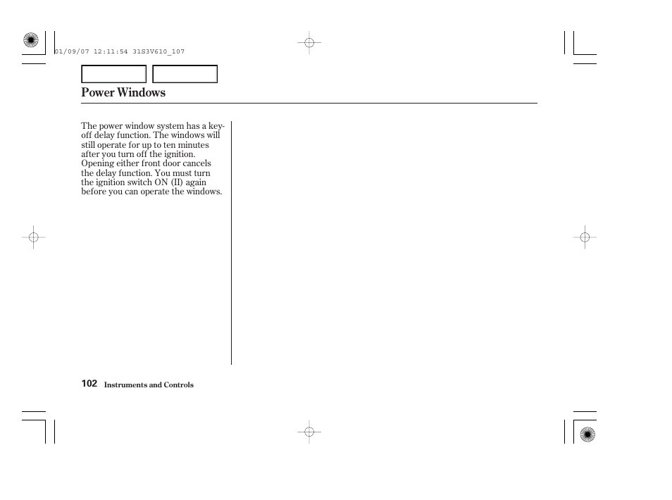 Power windows | Acura 2002 MDX - Owner's Manual User Manual | Page 106 / 372