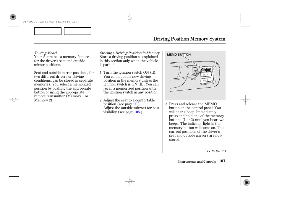 Acura 2002 MDX - Owner's Manual User Manual | Page 111 / 372