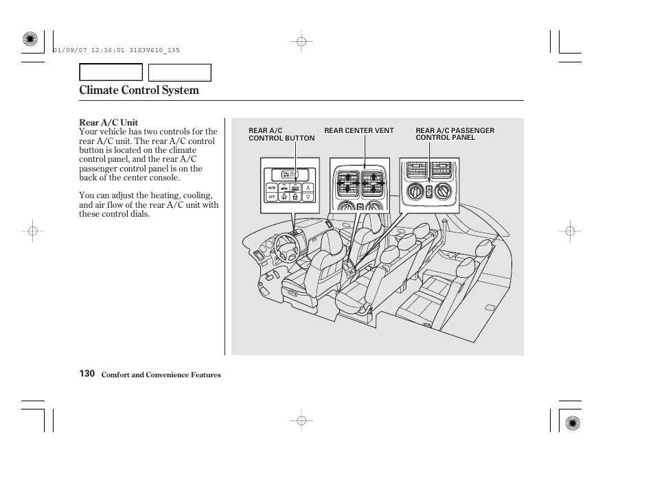 Climate control system | Acura 2002 MDX - Owner's Manual User Manual | Page 134 / 372