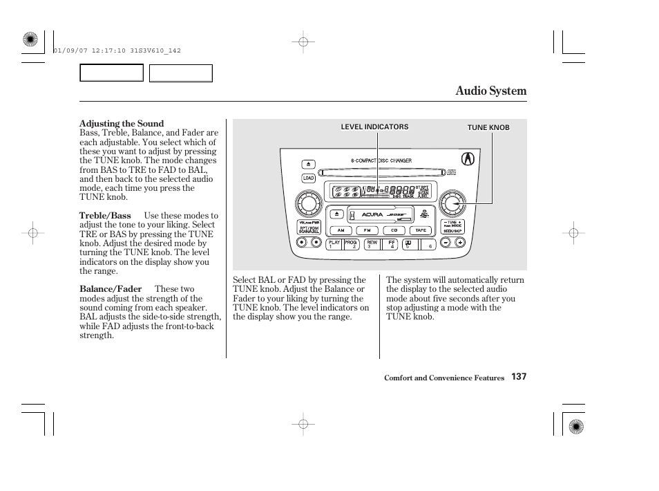 Audio system | Acura 2002 MDX - Owner's Manual User Manual | Page 141 / 372