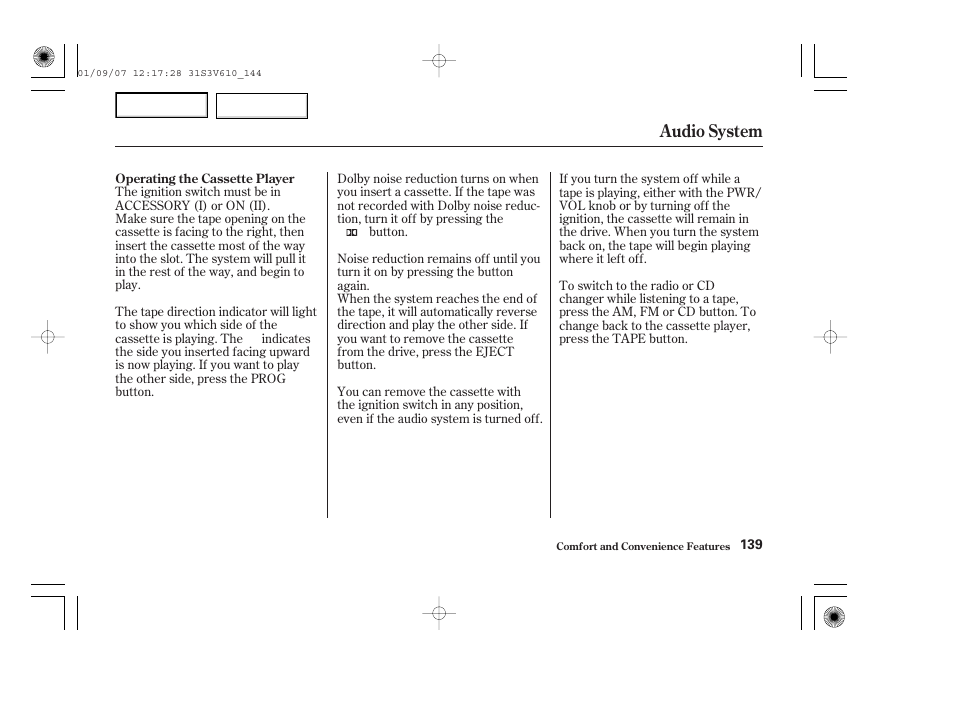 Audio system | Acura 2002 MDX - Owner's Manual User Manual | Page 143 / 372