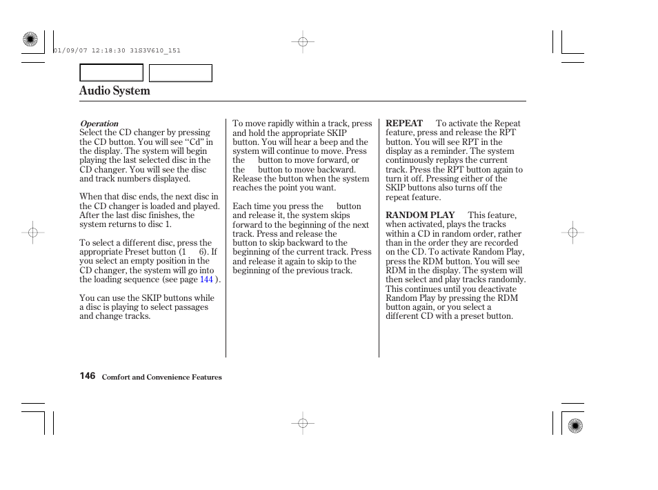 Audio system | Acura 2002 MDX - Owner's Manual User Manual | Page 150 / 372