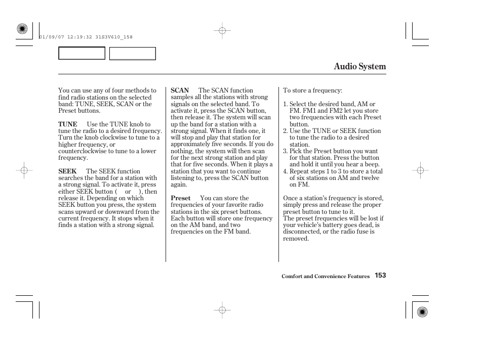 Audio system | Acura 2002 MDX - Owner's Manual User Manual | Page 157 / 372