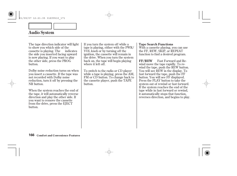 Audio system | Acura 2002 MDX - Owner's Manual User Manual | Page 170 / 372