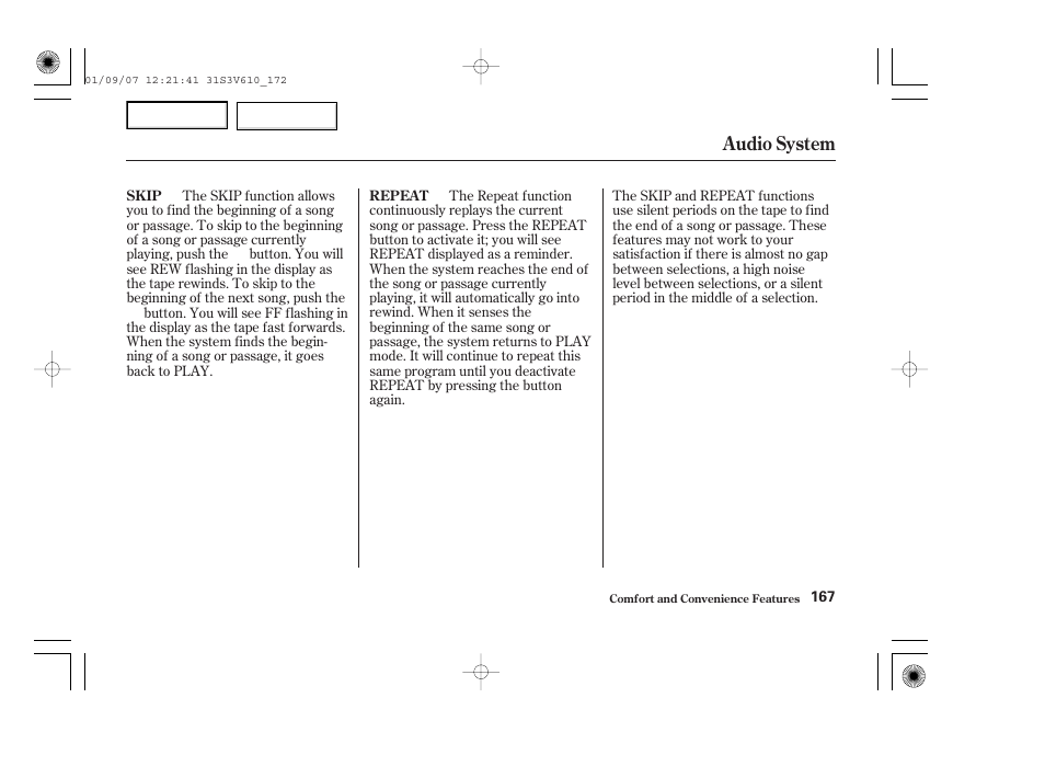Audio system | Acura 2002 MDX - Owner's Manual User Manual | Page 171 / 372