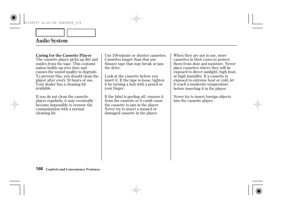 Audio system | Acura 2002 MDX - Owner's Manual User Manual | Page 172 / 372